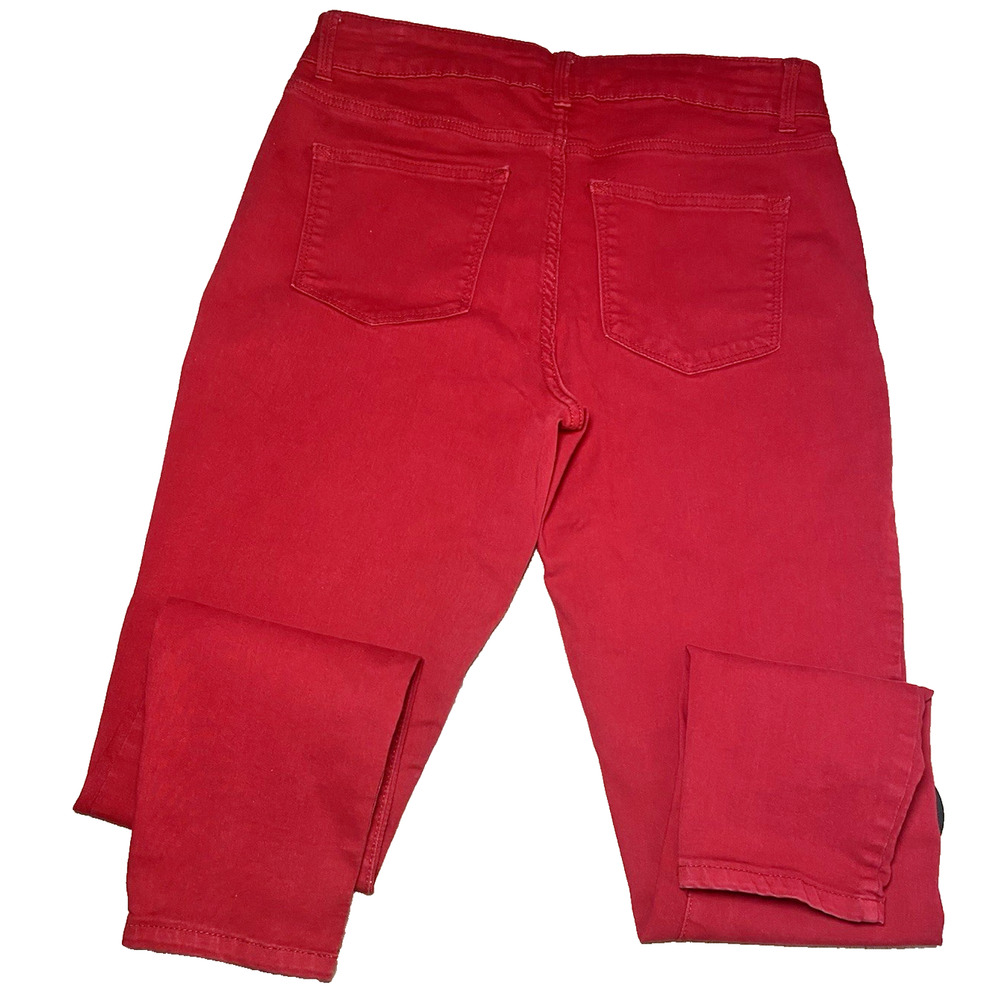 M Jeans by Maurices Size L High-Rise Super Skinny Red